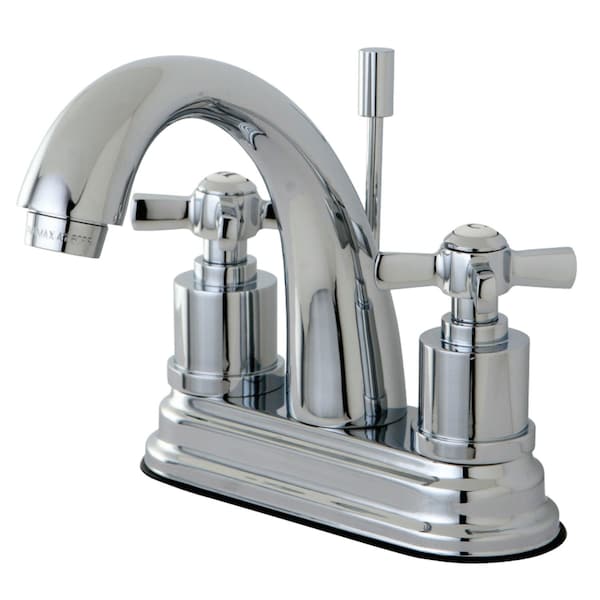 Kingston Brass KS8611ZX 4" Centerset Bathroom Faucet, Polished Chrome KS8611ZX - main